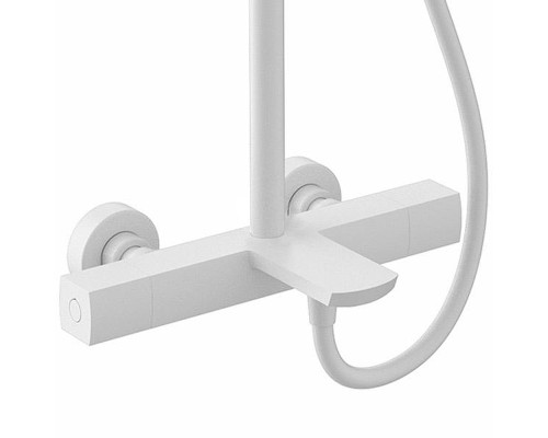 Душевая система Kaiser Cube 01382-4 с термостатом цвет Белый матовый