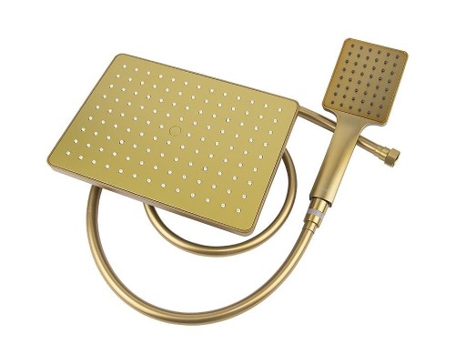 Душевая система Kaiser Cube 01582-3 цвет Шлифованное золото