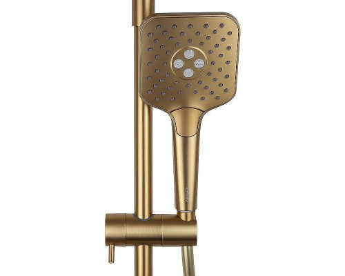 Душевая система Kaiser Serio 05382-3 с термостатом цвет Шлифованное золото