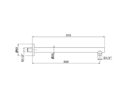Верхний душ Kerama Marazzi Eterna 29392XKM.59.067 Брашированная медь