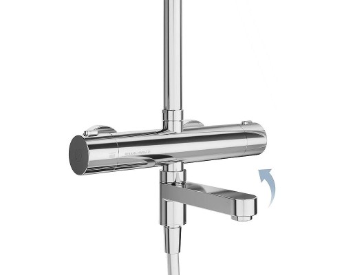 Душевая система Kerama Marazzi Fonte FO.302.KM.CR с термостатом Хром