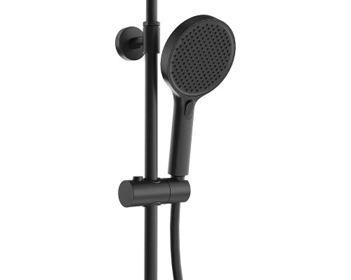 Душевая система Kerama Marazzi Fonte FO.301.KM.BLK.M с термостатом цвет Черный матовый