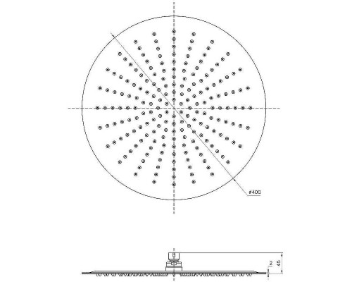 Верхний душ Lemark LM9483S Полированная сталь
