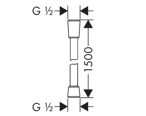 Душевой шланг Lemark LE8026P-White Белый