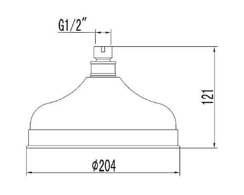 Верхний душ Lemark LM8989G Золото