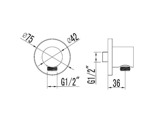 Шланговое подключение Lemark LM4383C Хром