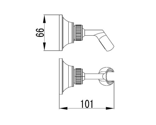 Держатель ручного душа Lemark LM8489B Бронза