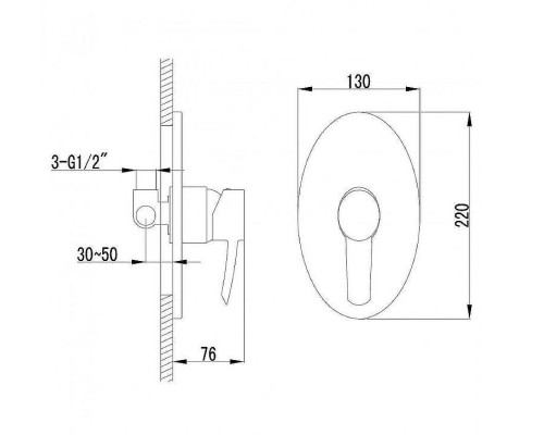 Гигиенический душ со смесителем Lemark Atlantiss LM3219C Хром