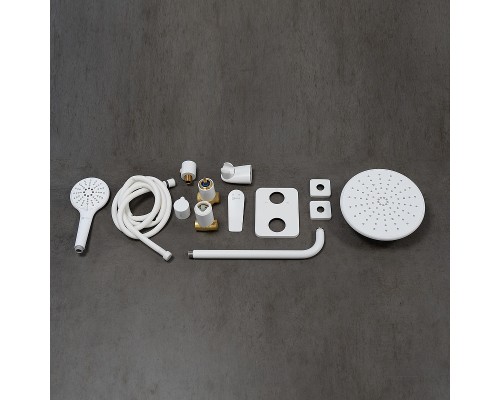 Душевая система Lemark Bronx LM3729MW цвет Белый матовый