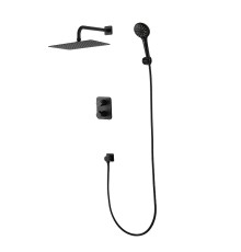 Душевая система Lemark Bronx LM3749BL c термостатом цвет Черный