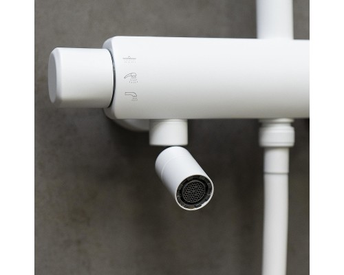 Душевая система Lemark Bronx LM3762MW цвет Белый матовый