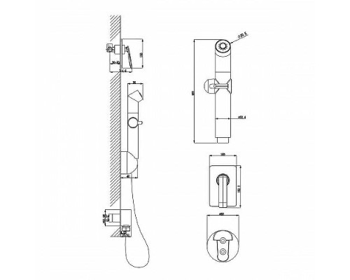 Гигиенический душ со смесителем Lemark Comfort LM6819C Хром
