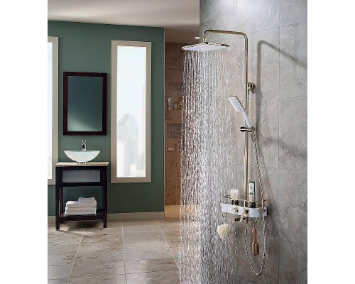 Душевая система Lemark Mista LM6462WG Белый Золото