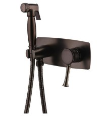 Гигиенический душ со смесителем Lemark Peretto LM6319RB Черный кофе