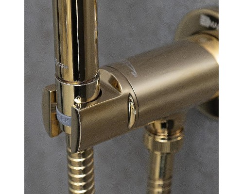 Гигиенический душ со смесителем Lemark Solo LM7171G Золото