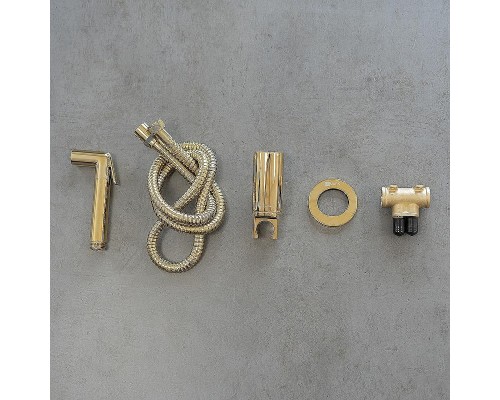 Гигиенический душ со смесителем Lemark Solo LM7171G Золото