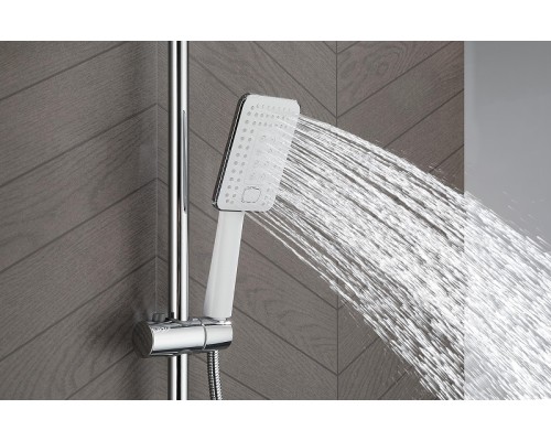 Душевая система Lemark Tropic LM7013C цвет Хром Белый