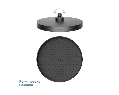 Верхний душ Pragma Nanta 902799.NAN2.BBLT.016-2 цвет Черный матовый