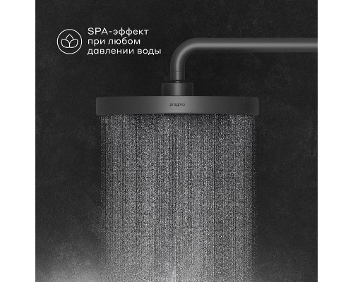 Верхний душ Pragma Nanta 902799.NAN2.BBLT.016-2 цвет Черный матовый