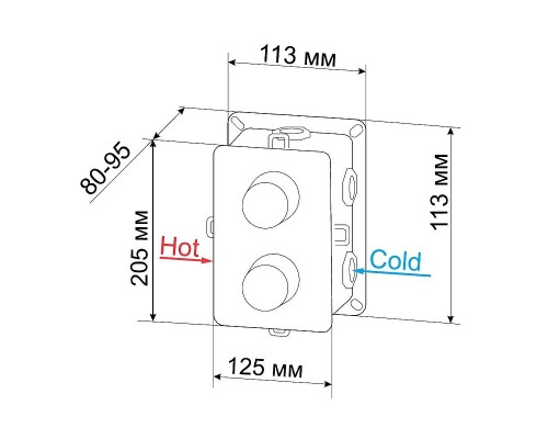Душевая система RGW Shower Panels SP-6143-01 50140801-01 Хром