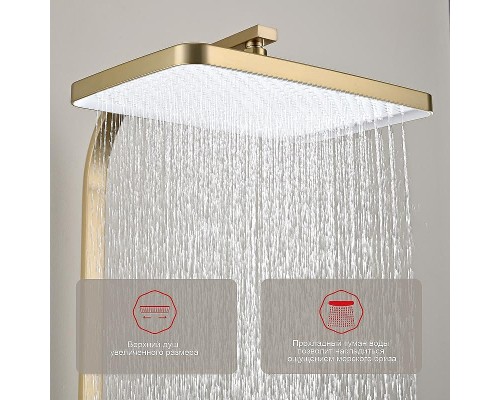 Душевая система Raglo R01.24.03 Золото матовое