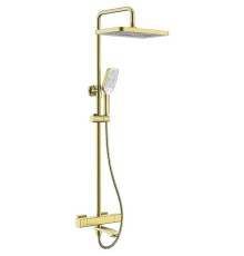 Душевая система Raglo R01.26.03 с термостатом Золото матовое