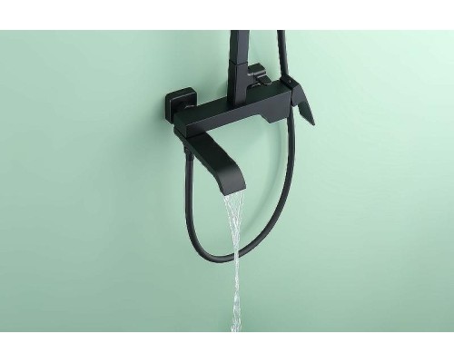 Душевая система Raglo R02.24.06 Черная матовая