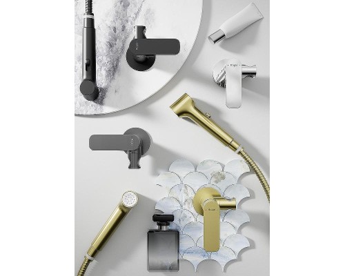 Гигиенический душ со смесителем Raglo R03.52.06 Черный матовый