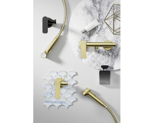 Гигиенический душ со смесителем Raglo R03.51.03 Золото матовое