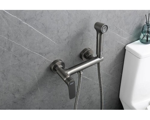 Гигиенический душ со смесителем Raglo R03.51.09 Графит матовый