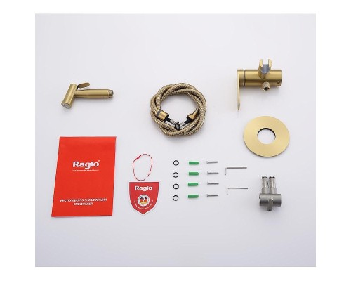 Гигиенический душ со смесителем Raglo R10.52.03 цвет Золото матовое