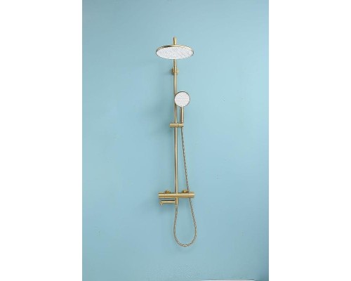 Душевая система Raglo R20.26.03 с термостатом Золото матовое