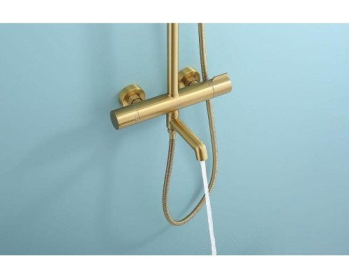 Душевая система Raglo R20.26.03 с термостатом Золото матовое