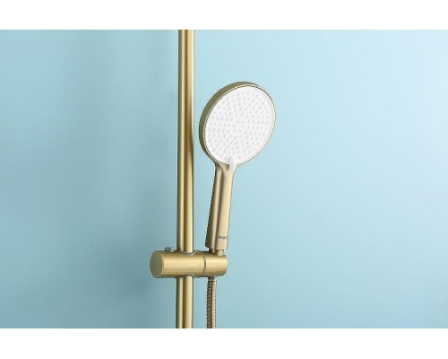 Душевая система Raglo R20.26.03 с термостатом Золото матовое