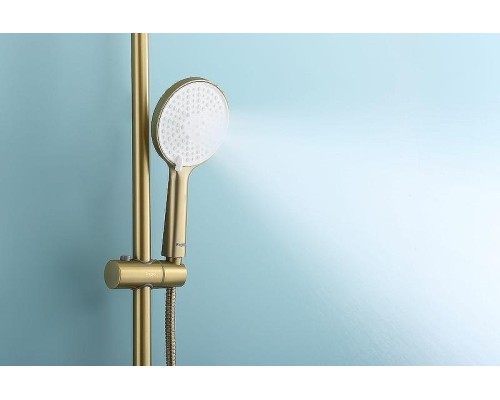 Душевая система Raglo R20.26.03 с термостатом Золото матовое