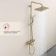 Душевая система Raglo R22.26.03 с термостатом Золото матовое