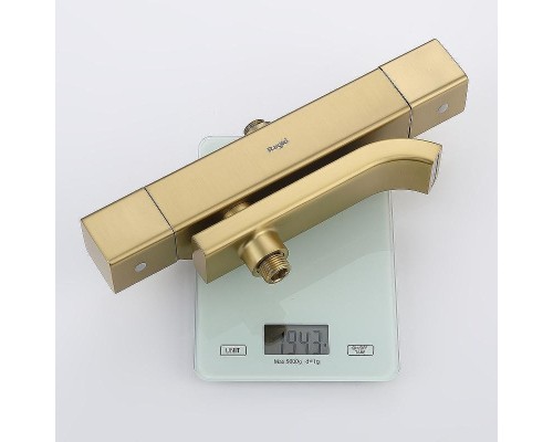 Душевая система Raglo R22.26.03 с термостатом Золото матовое