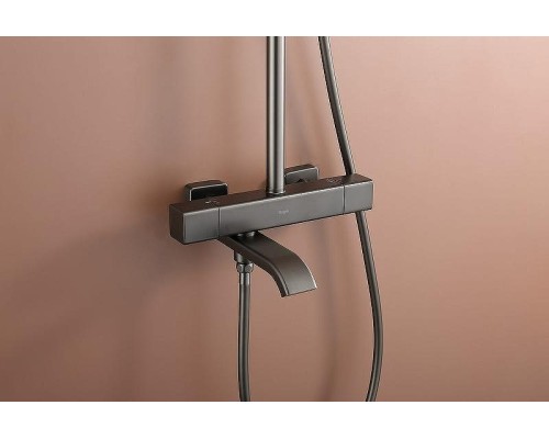 Душевая система Raglo R22.26.09 с термостатом Графит матовый
