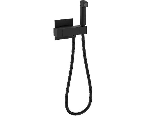 Гигиенический душ со смесителем Raglo R24.56.06 с термостатом Черный матовый