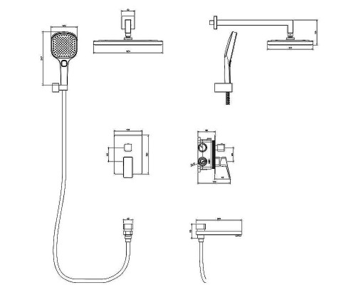 Душевая система Raglo R30.27 Хром