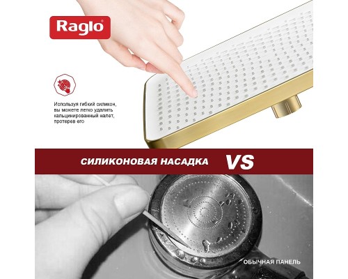 Верхний душ Raglo R451.52.03 цвет Золото матовое