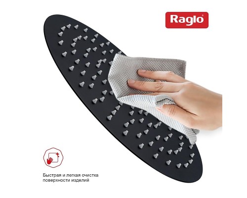 Верхний душ Raglo R451.56.06 цвет Черный матовый
