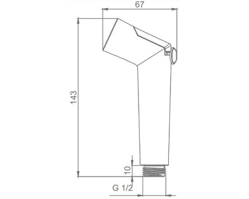 Гигиенический душ Raglo R460.01.06 Черный матовый