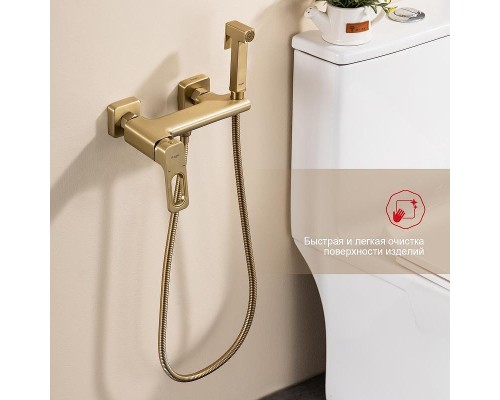Гигиенический душ со смесителем Raglo R51.51.03 цвет Золото матовое