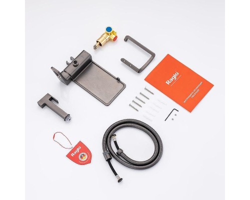 Гигиенический душ со смесителем Raglo R51.55.09 цвет Графит матовый