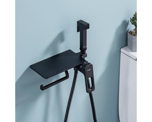 Гигиенический душ со смесителем Raglo R51.55.06 цвет Черный матовый
