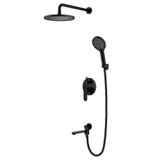 Душевая система Splenka S222.27.06 Черная матовая