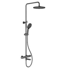 Душевая система Splenka S223.26.09 с термостатом Графит матовый
