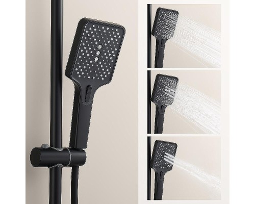 Душевая система Splenka S224.24.06 Черная матовая