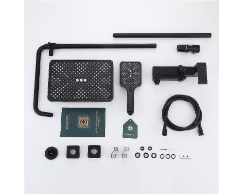 Душевая система Splenka S224.24.06 Черная матовая